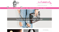 Desktop Screenshot of muchamasmoda.com